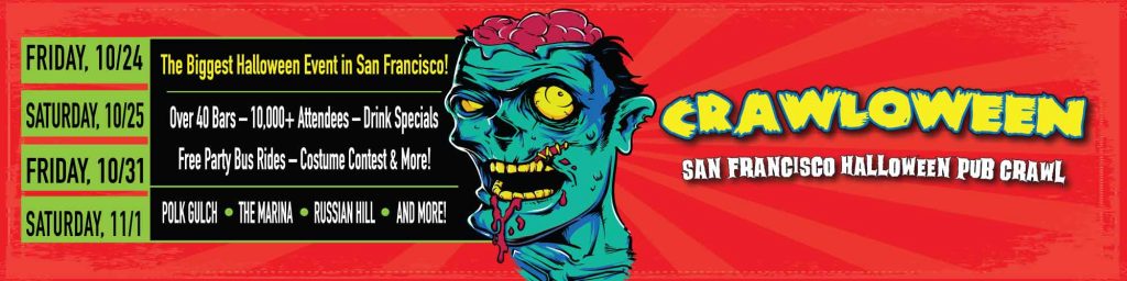 Crawloween 2025 Halloween Pub Crawl Banner