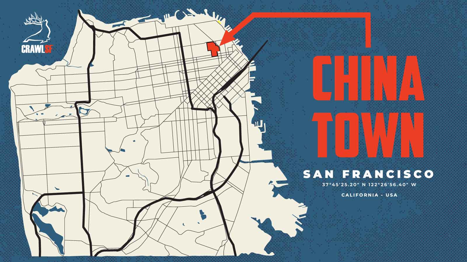 San Francisco Neighborhood Map - Chinatown