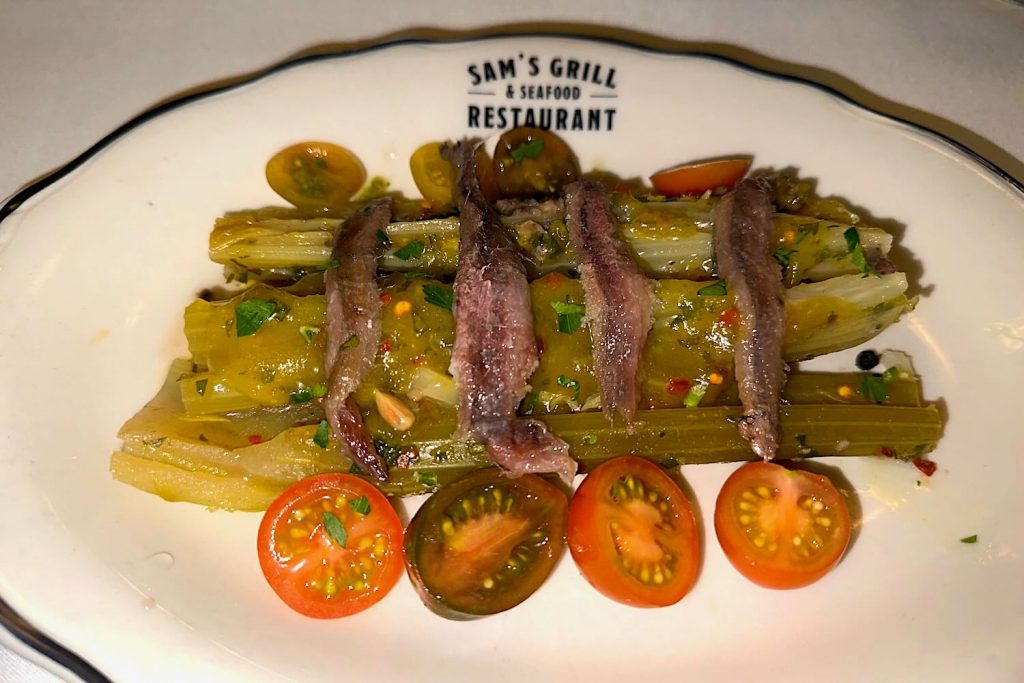 Celery Victor at Sam's Grill San Francisco