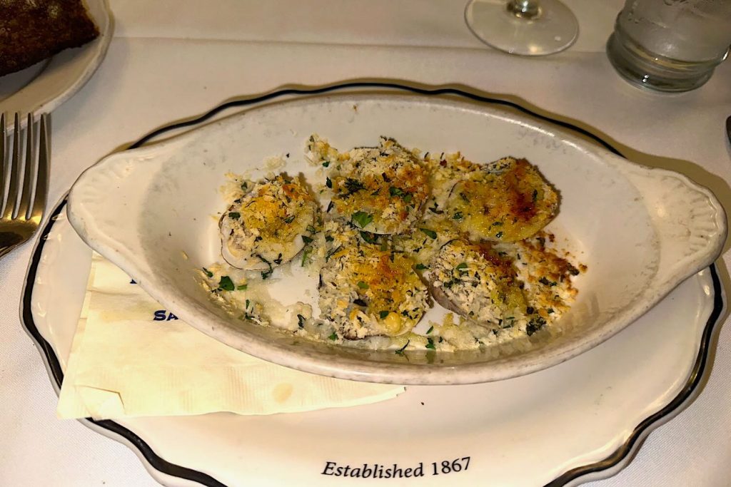 Baked Clams Elizabeth at Sam's Grill